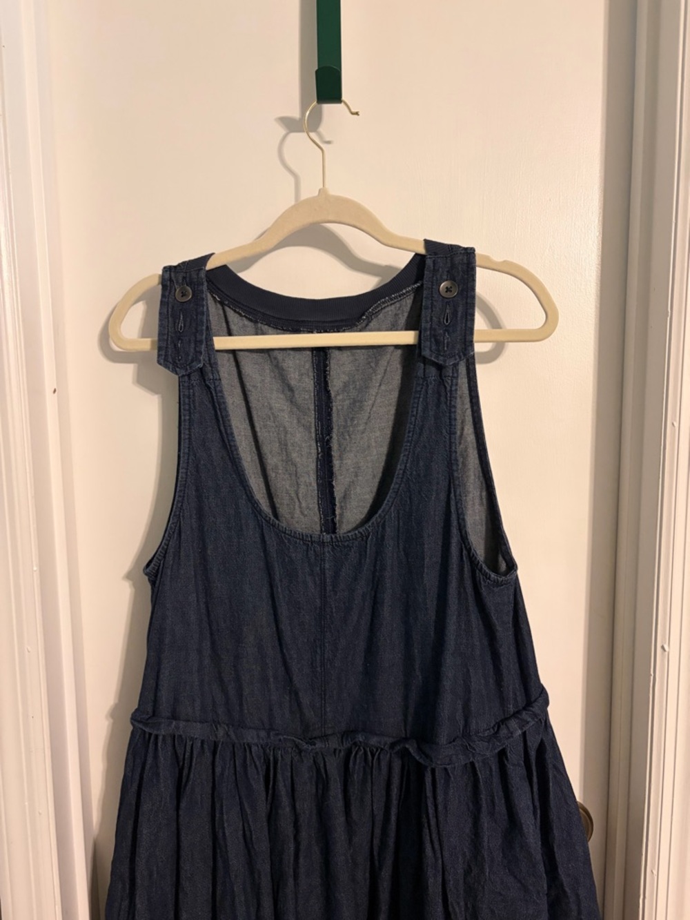 Free People Indigo Denim Sleeveless Midi Dress - Picture 6 of 6